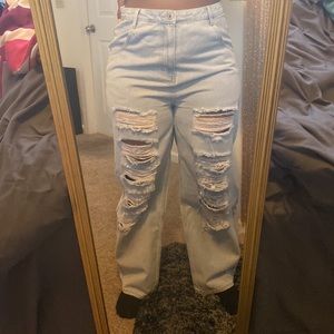 Distressed Fashion Nova Jeans